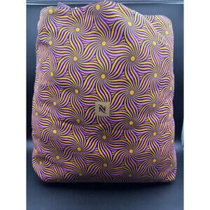 2025 Nespresso Reversible Canvas Tote Bag Limited Edition Purple Yellow Swirl
